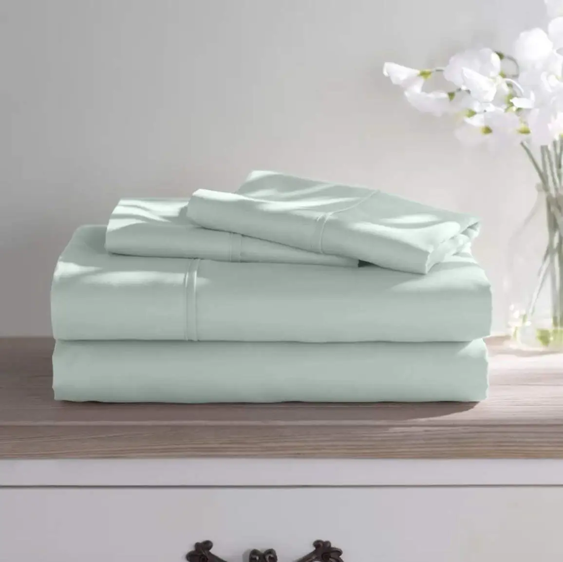 Bed Bath Fashions Premium Dorm Room 1800 Series Double Brushed Microfiber Sheets 3 Piece Sheet Set Twin Extra Long XL - Ultra Soft College Bedding Hypoallergenic and Wrinkle Free (Mint)