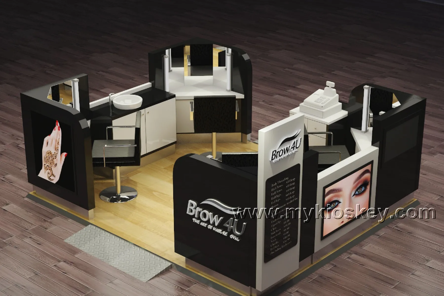 Highend Popular Brow Threading Bar Make Up Shop Furniture For Sale