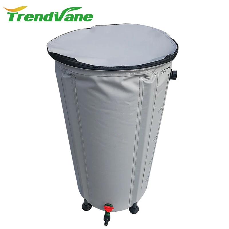 
2018 hot selling collapsible heavy duty PVC plastic water tank rain water barrel 25L 