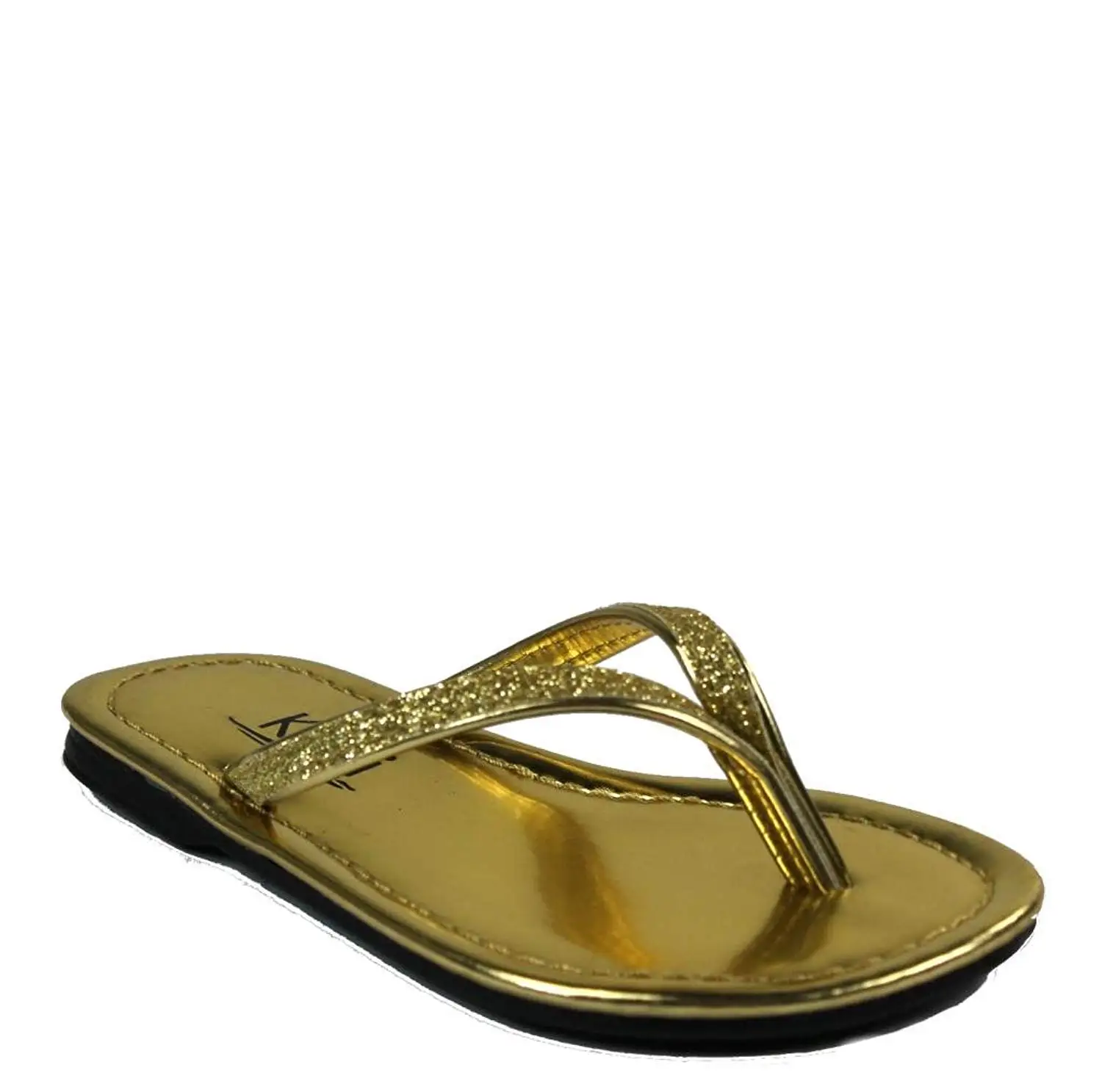 womens flat glitter sandals