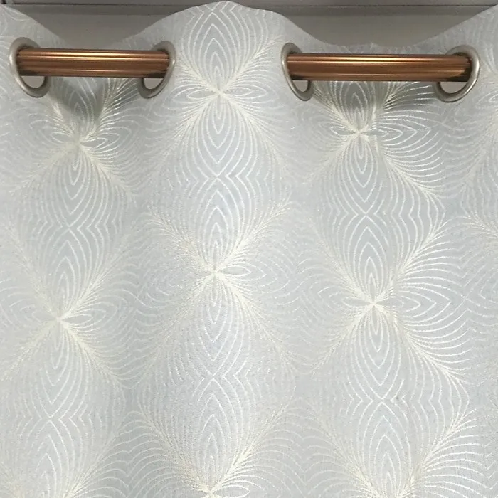 Hot Sale Fancy Jacquard Half Shading Curtain For Living Room