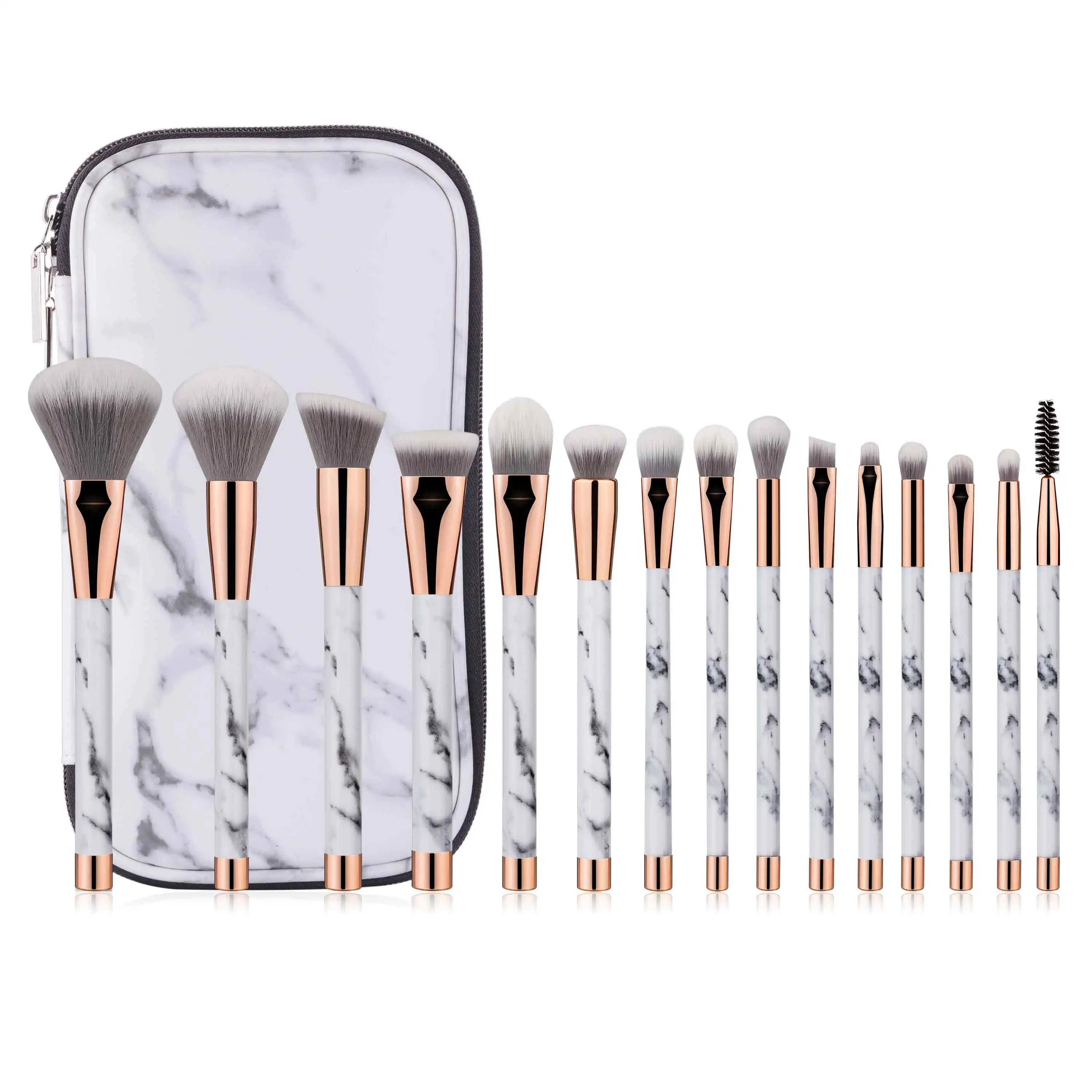 

2019 High Quality Professional Custom Private Label/Logo Synthetic 15pcs Makeup Cosmetic Brushes Set Makeup Brushes, N/a