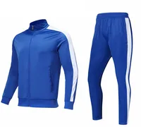 

Custom Tracksuit Men Polyester Cotton Sweatsuit Casual Running Blue Tracksuit For Men