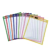 30 Pack Clear Assorted Colors Durable Reusable Dry Erase Plastic For Homeschooling Teacher Tools And School Supplies