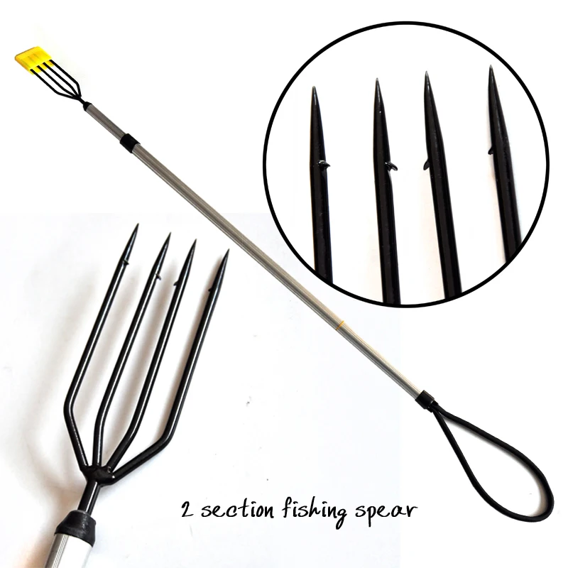 

Stock A-alloy telescopic 3 forks fishing spear stainless steel or alu material fishing fork