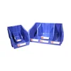 Large capacity plastic stack bins with dividers for storage and organization