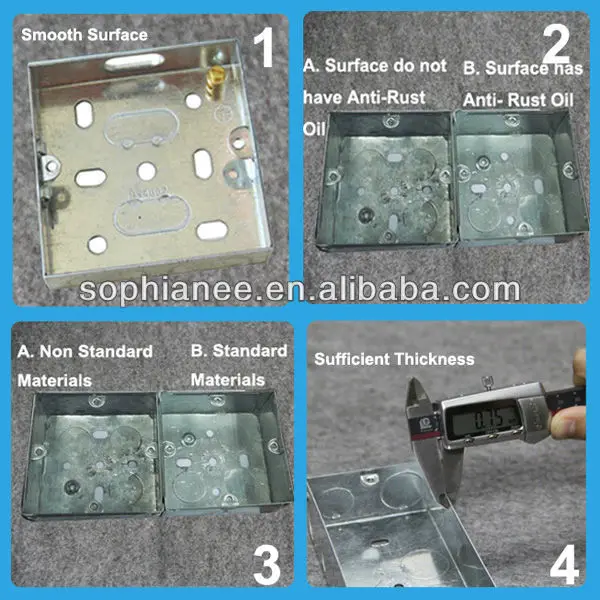 Metal Knockout Box Electrical Full Size Junction Box IP67, View knockout box, G&N Product