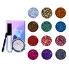No Logo Loose Glitter Eyeshadow Compact Single Glitter Eye Shadow & Lip Powder with Glue