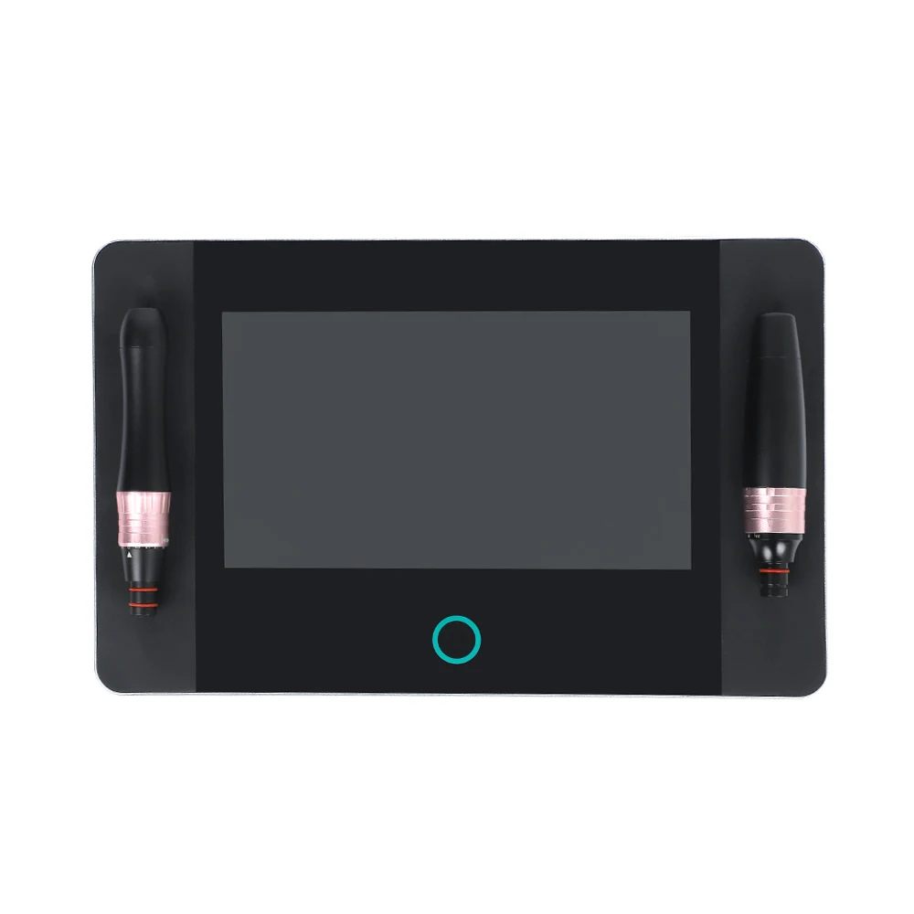 

New Design Touch Screen Permanent Make Up Tattoo Device Digital Microblading Machine with Two Hand Piece, Black & pink