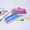 New creative colorful laser pencil bag primary school stationery pencil bag girl shell storage bag wholesale