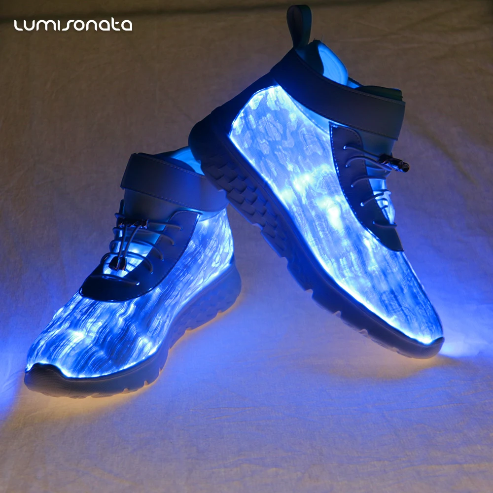 blue led shoes