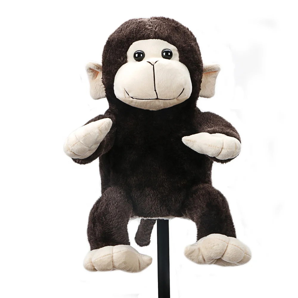 

Wholesale custom Factory price Golf Driver covers cute monkey plush Golf Head Cover