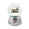 120MM running train snow globe
