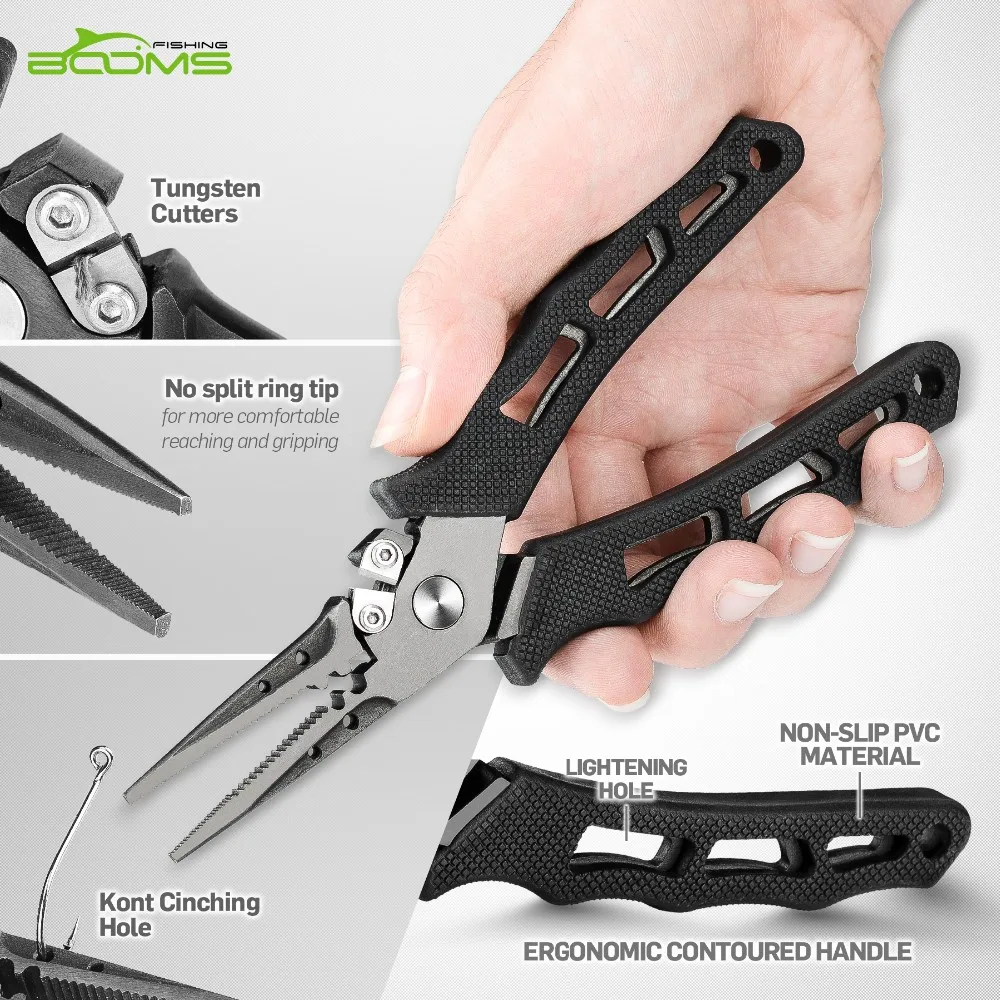 Booms Fishing Saltwater Multi Tool Split Ring Braid Cutter Fish Hook