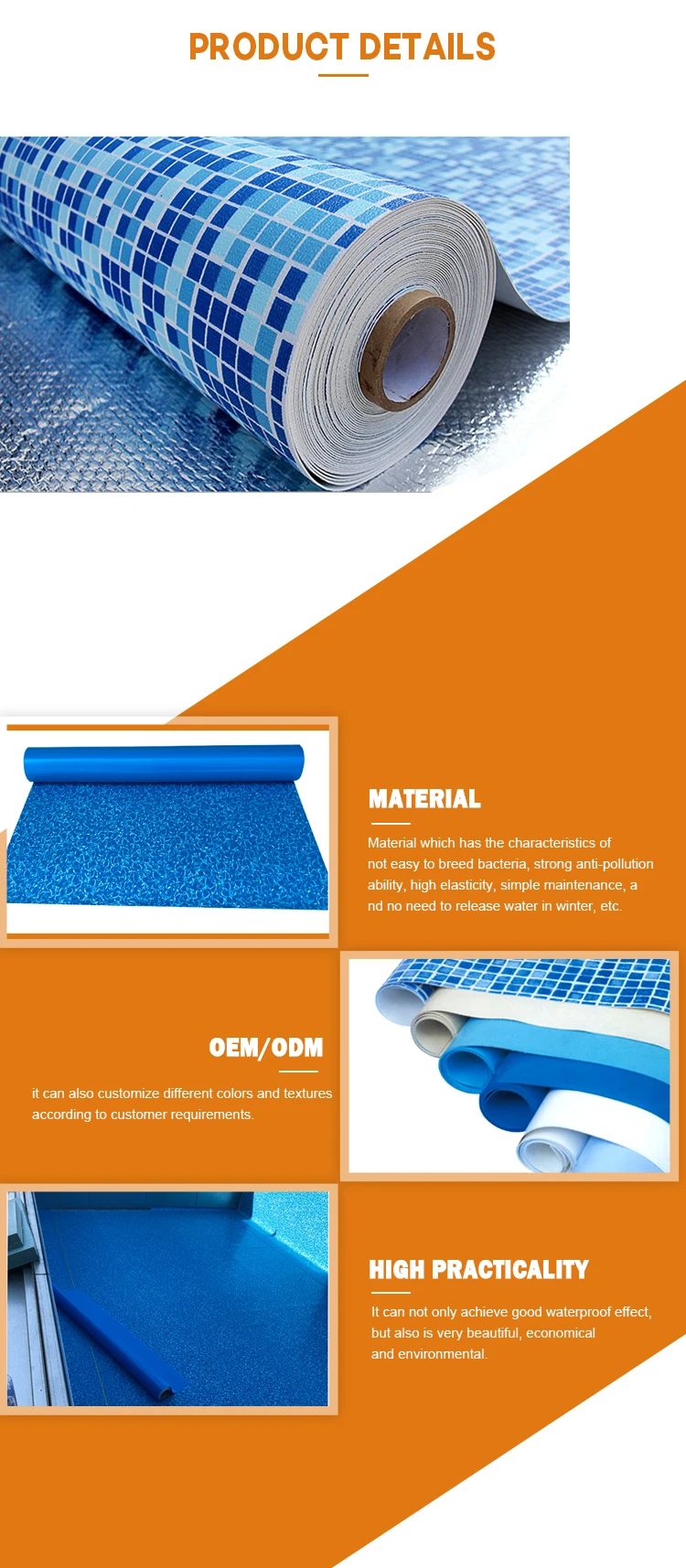 Durable Swimming Pool PVC Rigid Film - Quality Assurance