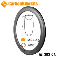 

CarbonBikeKits Bike 25mm Wide 60mm hight Carbon Clincher bicycle wheel rim basalt /3k twill brake surface or disc brake