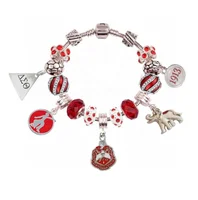 

Delta Sigma Theta Sorority Charm Bracelet