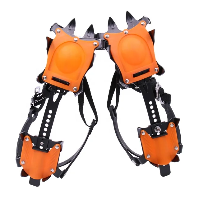 

10-tooth non-slip bundled ice climbing crampons