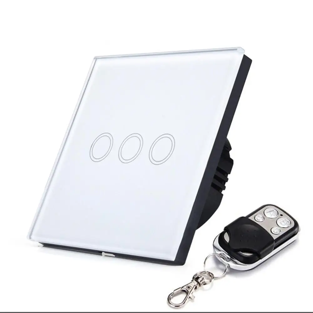 New Style App Remote Control Wifi Smart Touch Light Wall Switch With 3