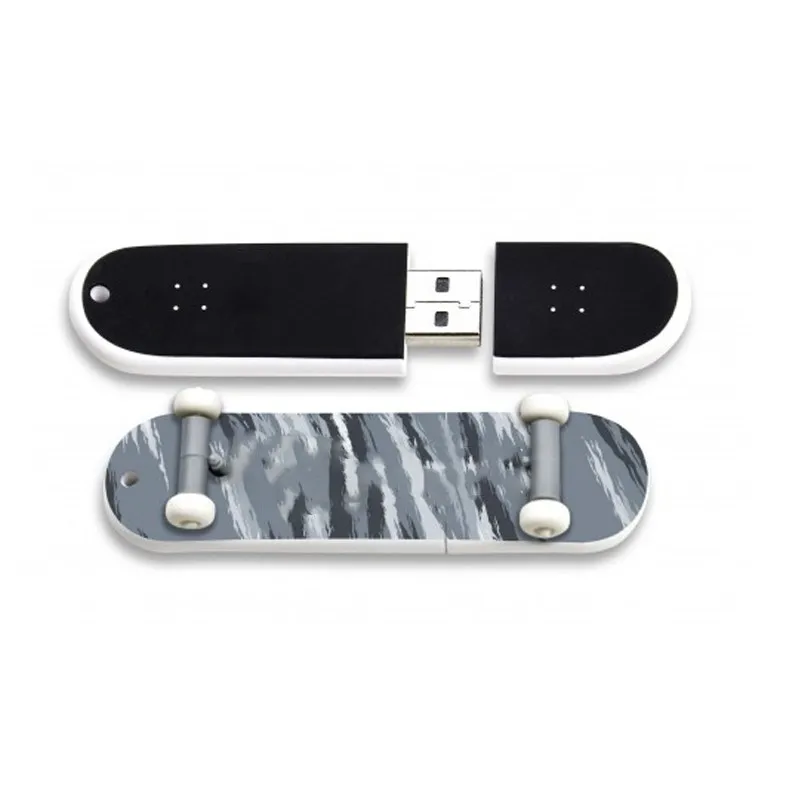 Special Cute Mini Snowboard Usb Stick Cartoon Plastic Skateboard Usb