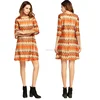 new collection Women tube knitted wave-like stripes Casual Loose Boohoo Shirt Dresses