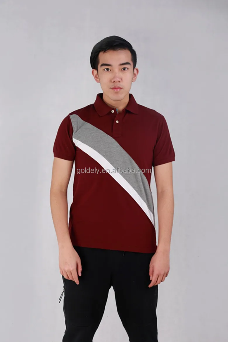 maroon polo shirt combination