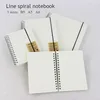 Custom Printing Clear Cover Paper Spiral Notebook For Office and School