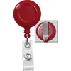 100 WHITE D HOLDERS BADGE REELS - 16 OTHER COLORS BELT CLIP nurse work card pull