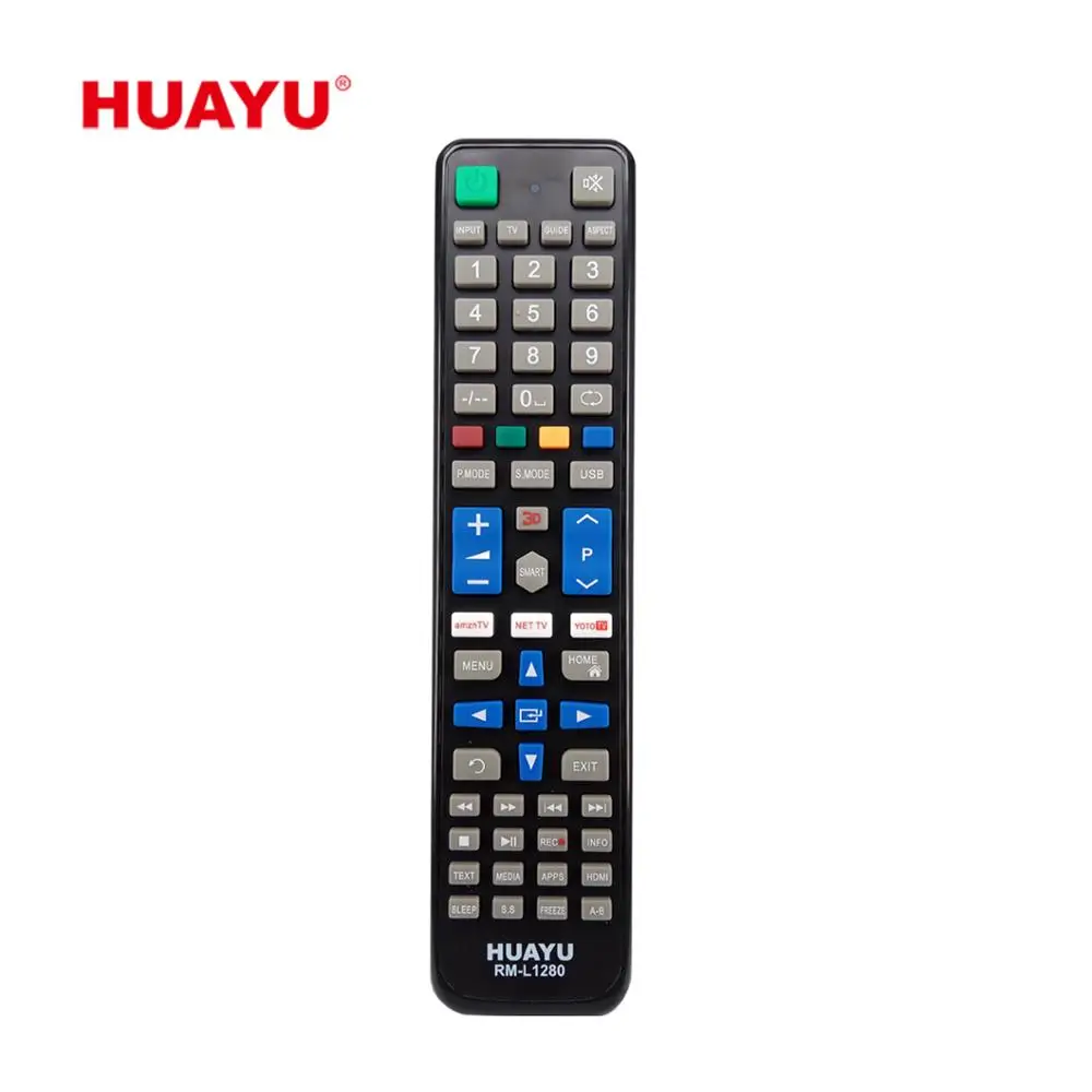 

HUAYU RM-L1280 UNIVERSAL LCD LED TV REMOTE CONTROL, Black