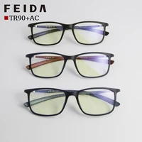 

YX283-1 Fashion Blue Light Blocking Glasses Square Anti Blue Ray Radiation Anti Eye Fatigue Computer Glasses with Clear Lens