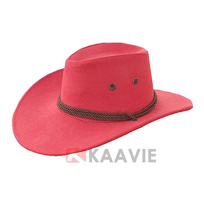 Guangzhou China wholesale cheap custom white brown black pink wool felt fedora lemmy cowboy hat (5).jpg