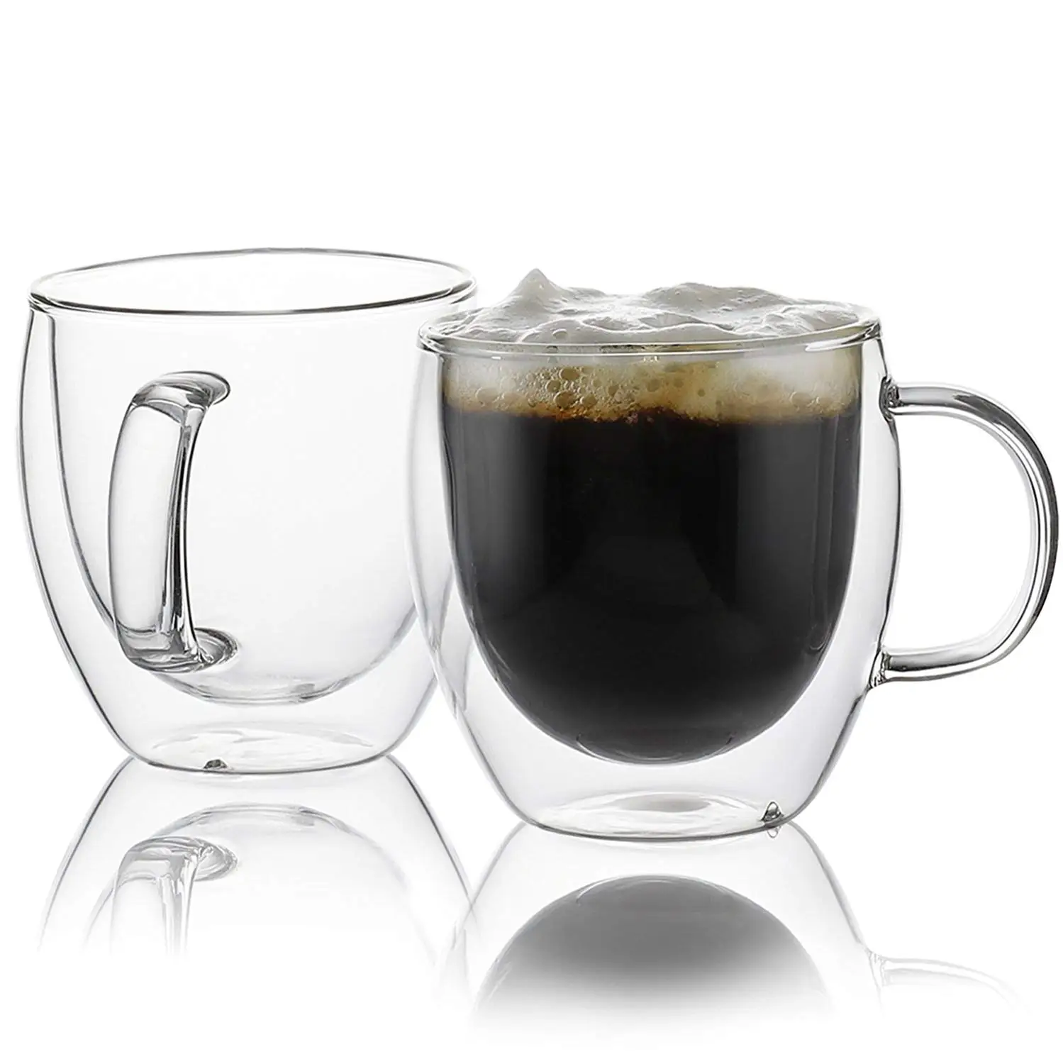 Nespresso coffee mug espresso cup thermal glass double wall 200ml lungo mugs