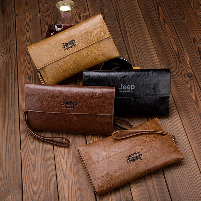 

Factory wholesale men's clutch bag double-layer large-capacity fashion casual cheap handbag long wallet, 4colours