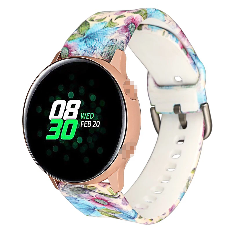 

Adjustable Custom Silicone Wrist Band For Samsung Galaxy Watch Active Strap