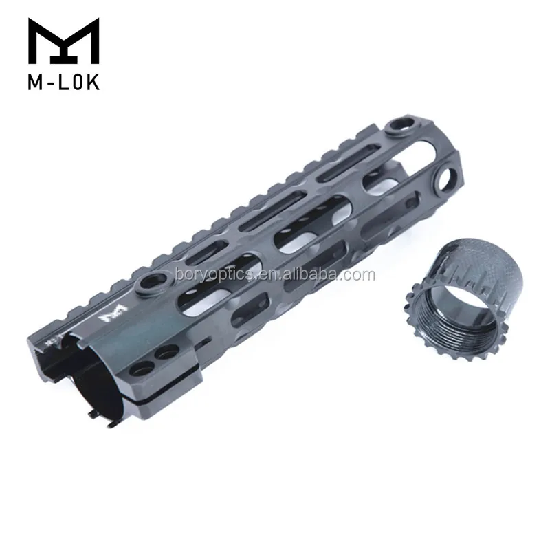 

AR-15 M4 M-LOK 7 10 12 15 inch MLOK Slim Free Float Handguard Picatinny Rail Mount Bracket M-Lok handguard, Black