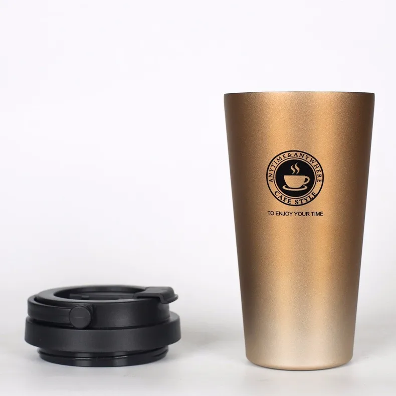  500ML Stainless Steel Beer Mug With Lid