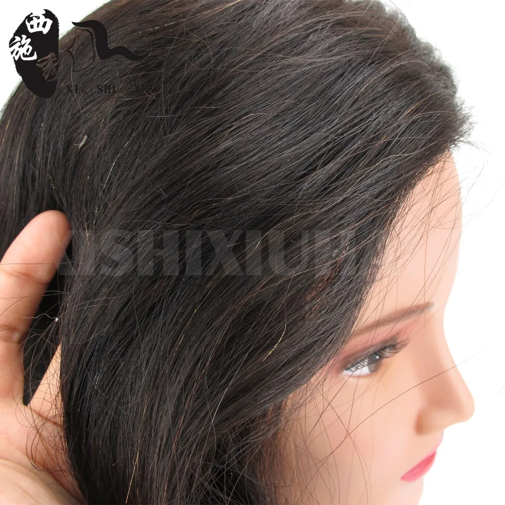 2017 new style good quality 100% Human Hair Training Doll Head for salon Hairdressing