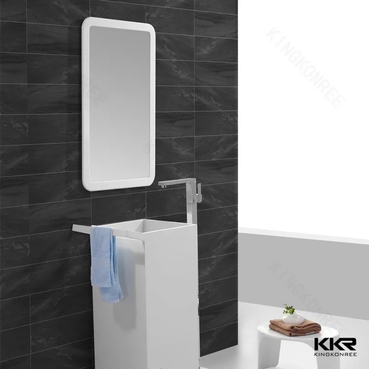 KKR New Design Bathroom Mirror With Acrylic Solid Surface Frame Mirror Bathroom Touch