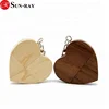 best heart shape wedding gift maple wooden usb memory disk