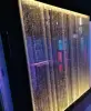 H2m Floor-standing LED bubble feature wall with metallic base and acrylic panel for home office restaurant KTV Bar