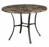 Faux marble top kitchen dining table chairs sets for sale