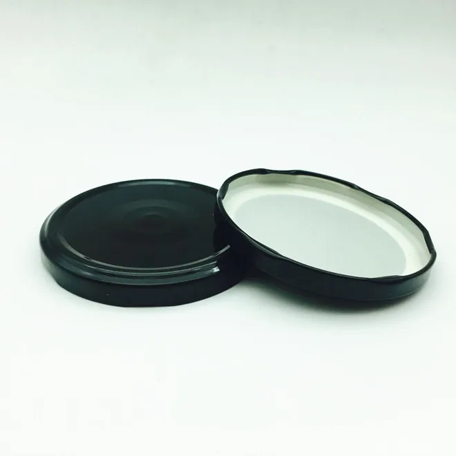 82mm Black Pop Safety Button Metal Twist Off Lug Cap For Canning Jar Lid Buy Jar Lid,Canning