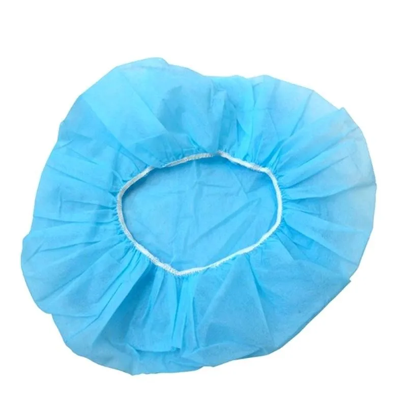Disposable Pp Clip Cap Head Cover Bouffant Cap Hair Net Non Woven Round