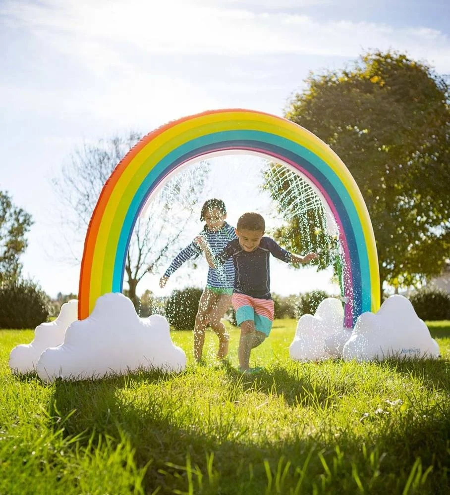 

Hearth Song Giant Inflatable Rainbow Bridge Water Sprinkler Inflatable Rainbow Arch Sprinkler, Same as pictures