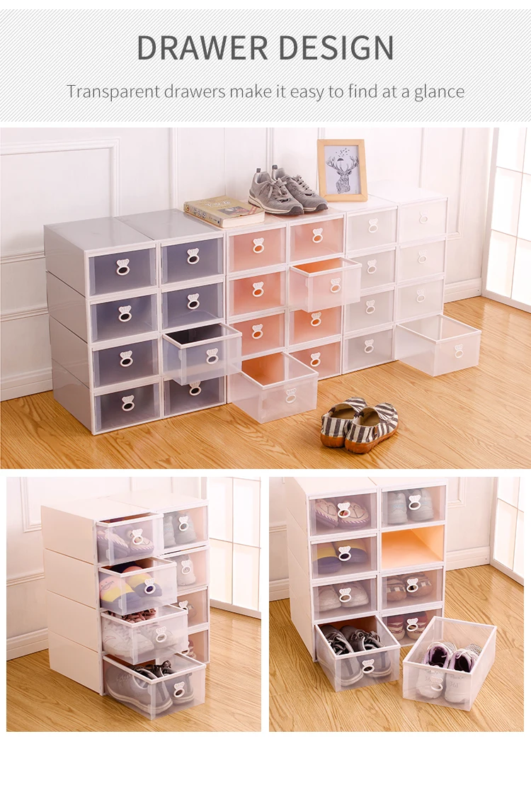 stackable shoe box drawers on New Patented Product Foldable Stackable Shoe Plastic Drawer Type Shoe Storage Box Buy Shoe Storage Box Plastic Shoe Box Drawer Drawer Type Shoe Box Product On Alibaba Com