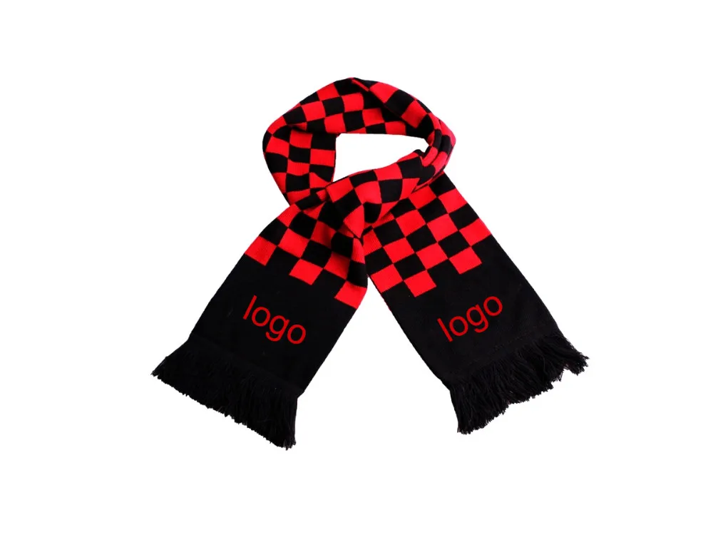 checked scarf