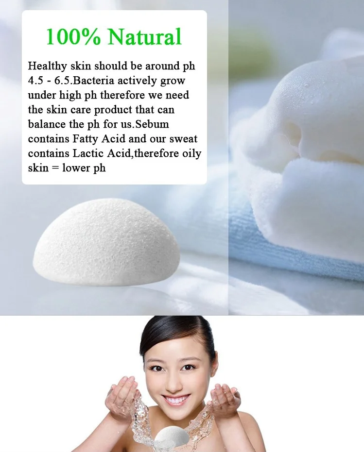 Facial Body Bath Konjac Sponge Organic Natural Original Pure Facial
