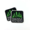 cheap custom design clothing brand logo name machine woven patch