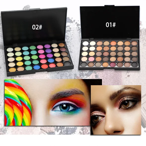 

Makeup Big Palette Eyeshadow 40 Color Professional Natural Matte Eye Shadow Glitter paletas de sombras nuevas 2019, 40 colors