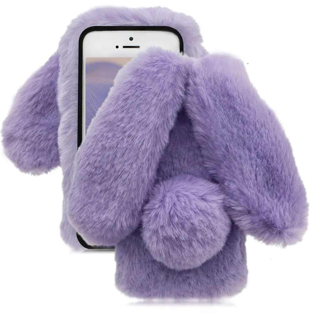 Fashion Fluffy Plush Warm Cell Phone Cases For Iphone Xs Max Cases Fur